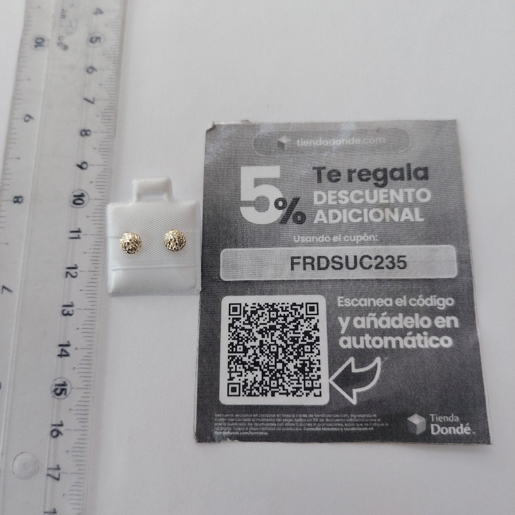 BROQUELES BROQUEL FIG LUNETA 14K 0.2268 GR (NUEVO)