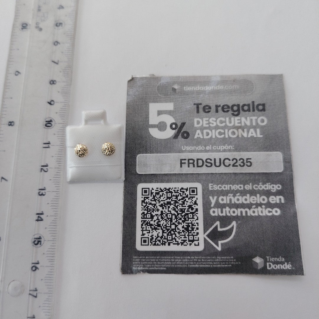 BROQUELES BROQUEL FIG LUNETA 14K 0.2268 GR (NUEVO)