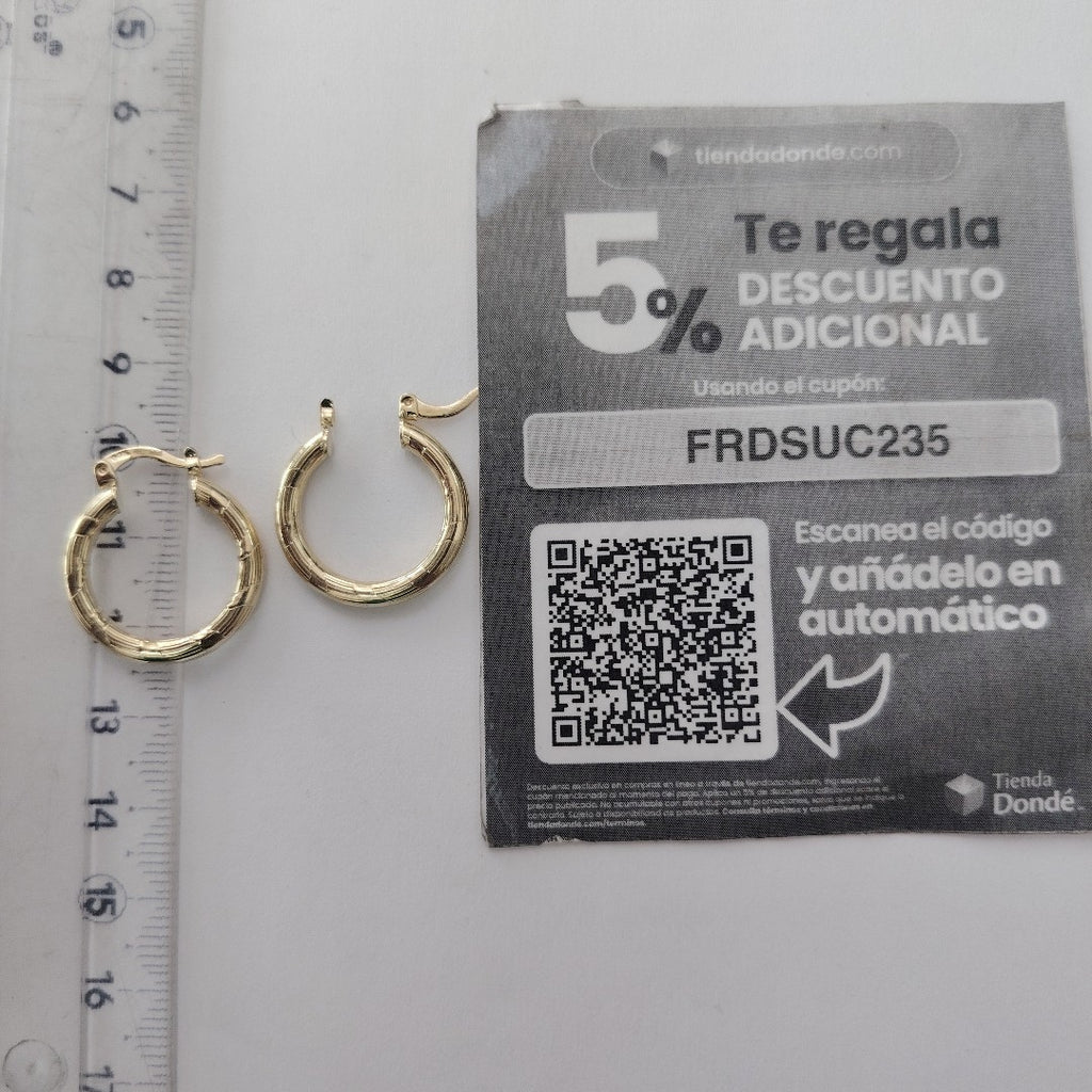 ARETES ARRACADAS 14K 2.7 GR (NUEVO)