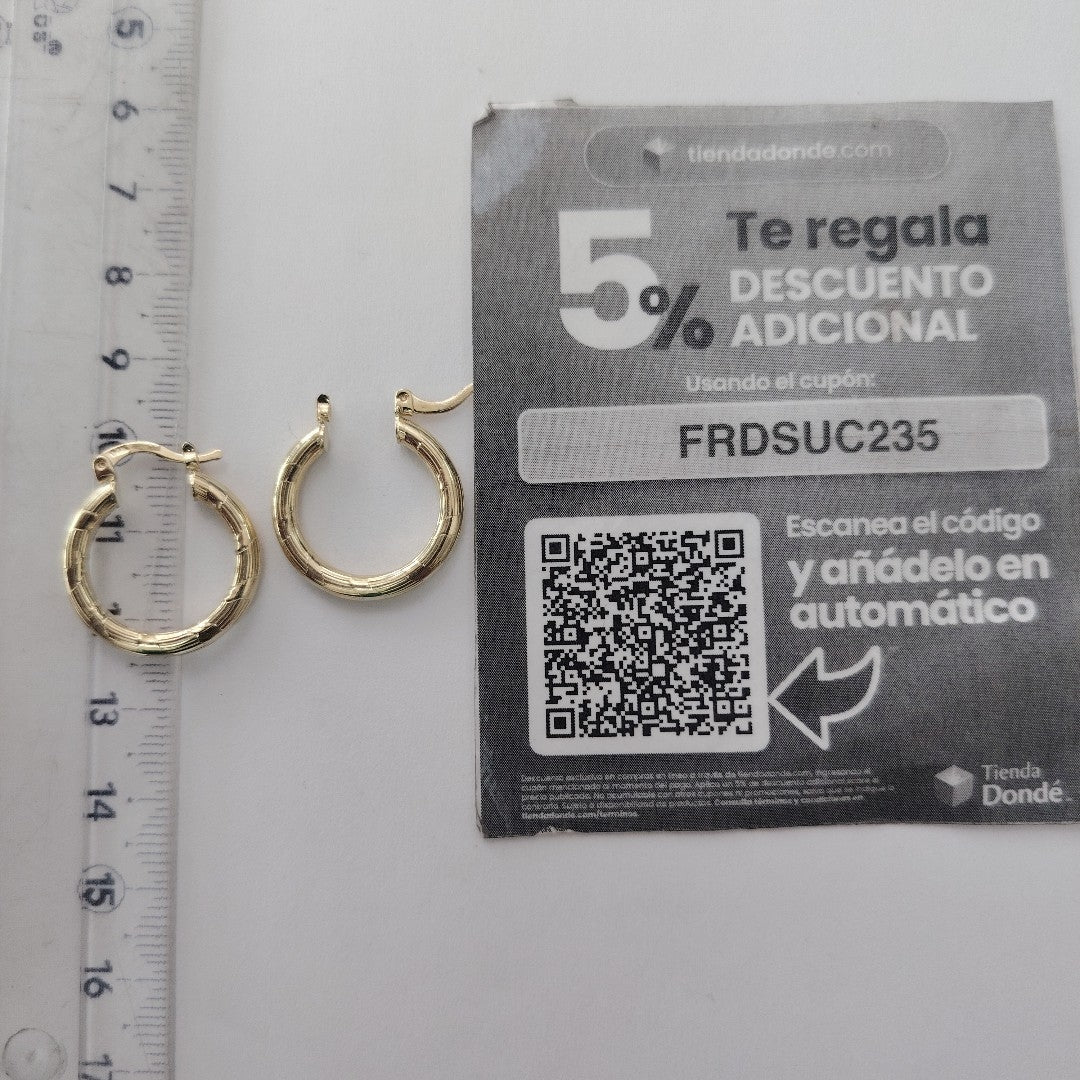 ARETES ARRACADAS 14K 2.7 GR (NUEVO)