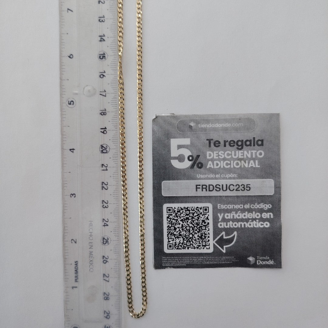 CADENA BARBADA 14K 60 CM 10 GR (NUEVO)
