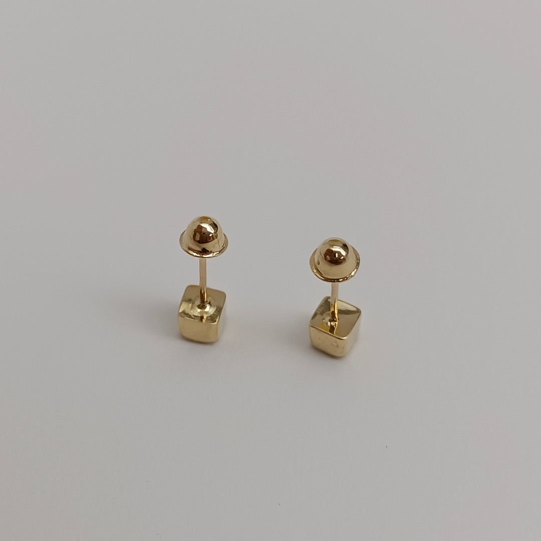 BROQUELES BROQUEL FIG CUBO 14K 0.203 GR (NUEVO)