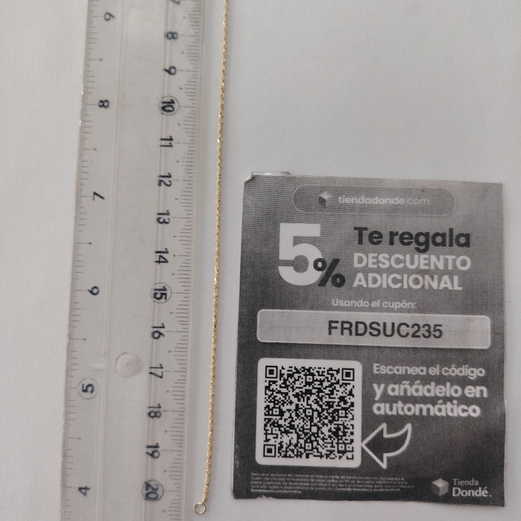 PULSERA TORZAL 14K 21 CM 1.4 GR (NUEVO)