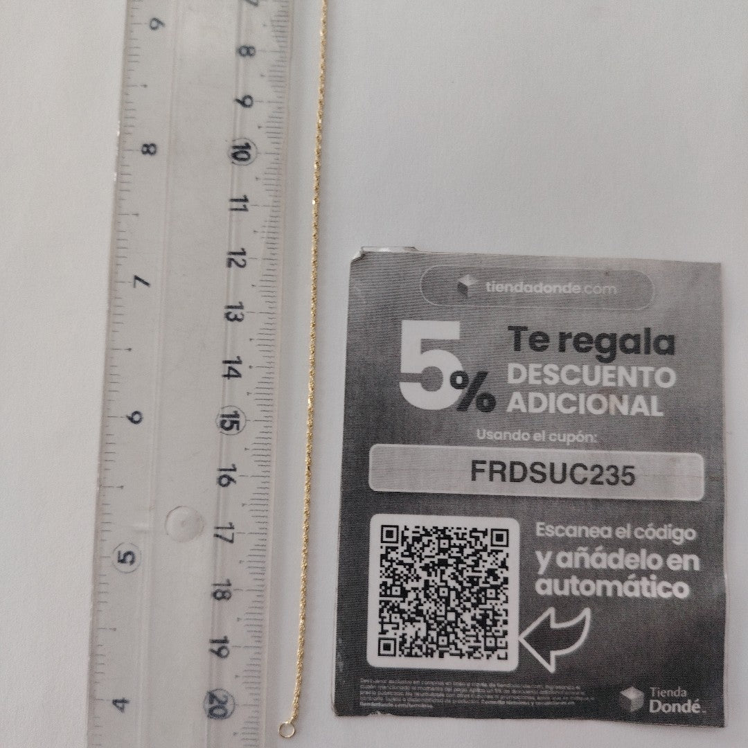 PULSERA TORZAL 14K 21 CM 1.4 GR (NUEVO)