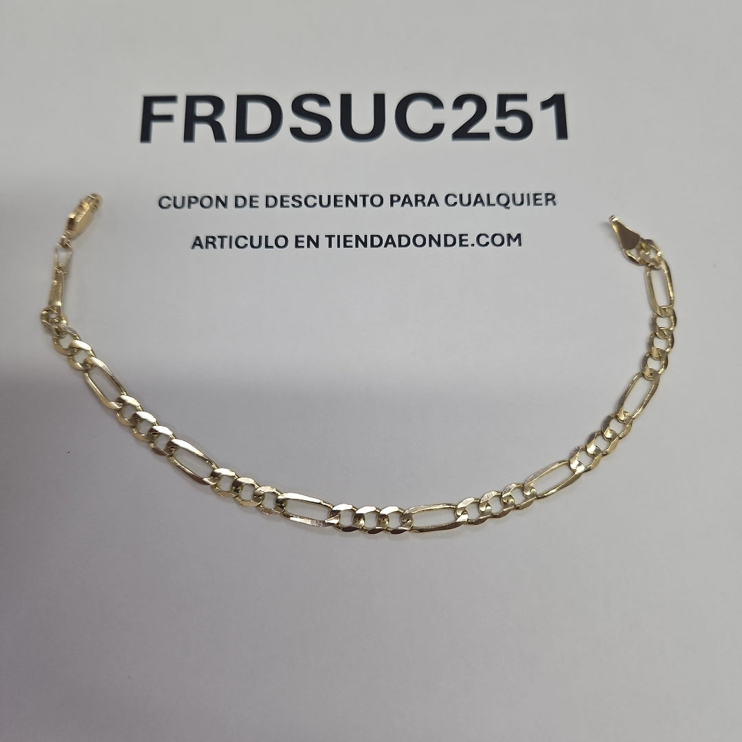 PULSERA 3X1 14K 21 CM 6.6 GR (NUEVO)