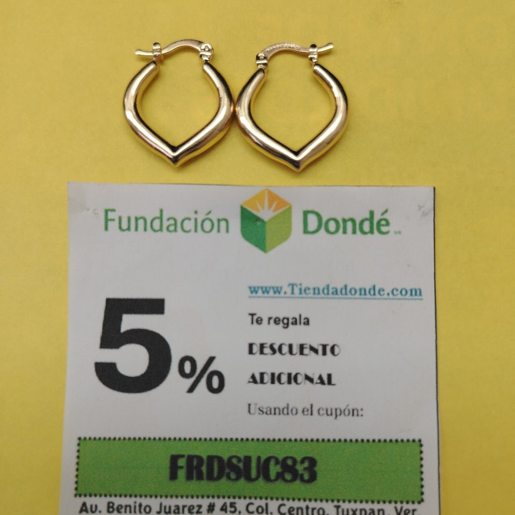 ARETES ARRACADAS 14K 2.1 GR (NUEVO)