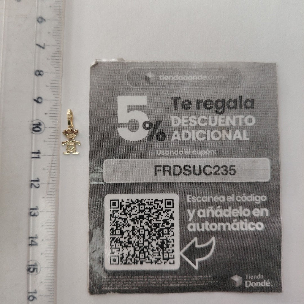 DIJE NIÑA 10K 0.3 GR (NUEVO)