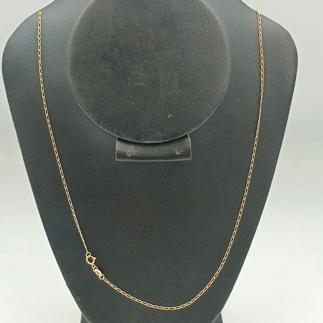 CADENAS TEJIDO ESLABONES ORO 10K 60 CM 2 GR (NUEVO)