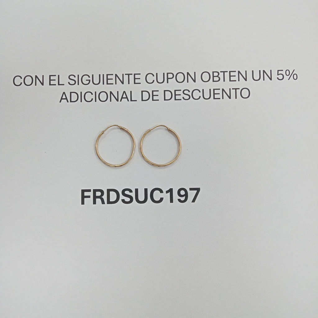 ARRACADAS PAR ORO 10 K 1.2 GRMS (SEMINUEVO)