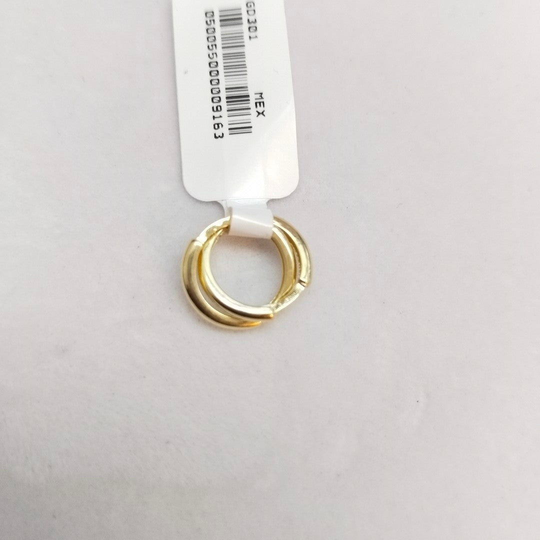 ARETES HUGGIES LISAS 14K 1.5 GR (NUEVO)