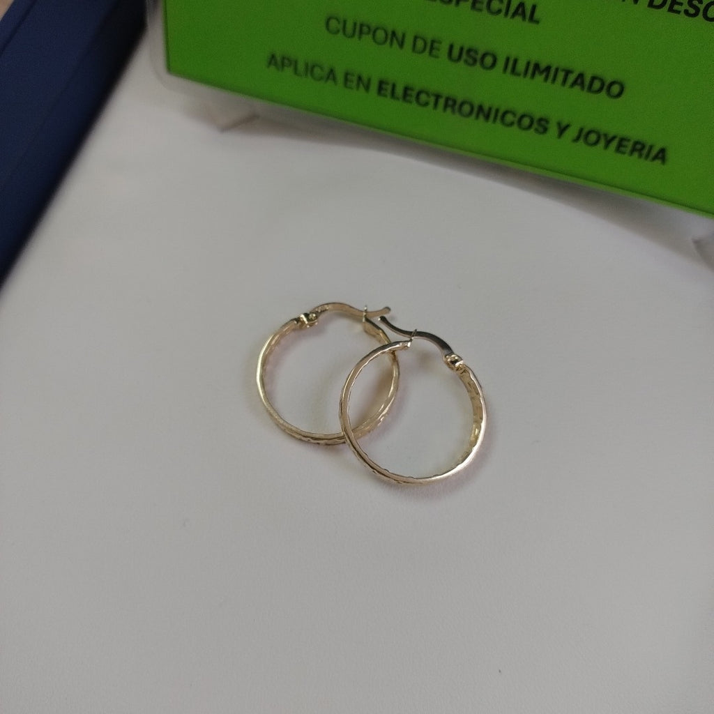 ARETES ARRACADA CON GRECAS 14K 2.1 GR (NUEVO)