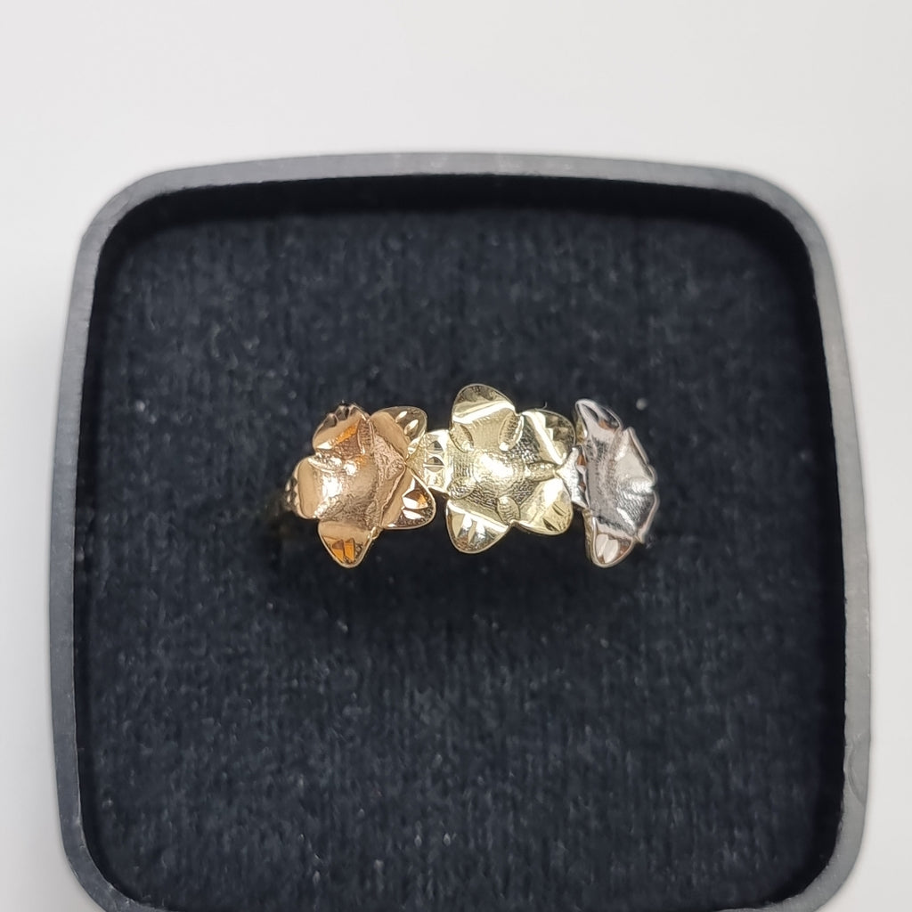 ANILLOS ANILLITO FIG FLORES 10K TALLA 8 1.2 GR (NUEVO)