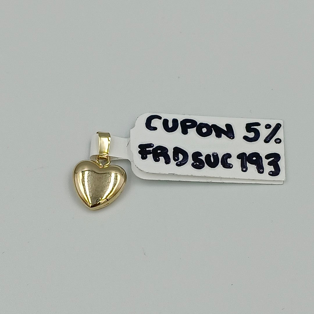 DIJE CORAZON 10K 0.7 GR (NUEVO)