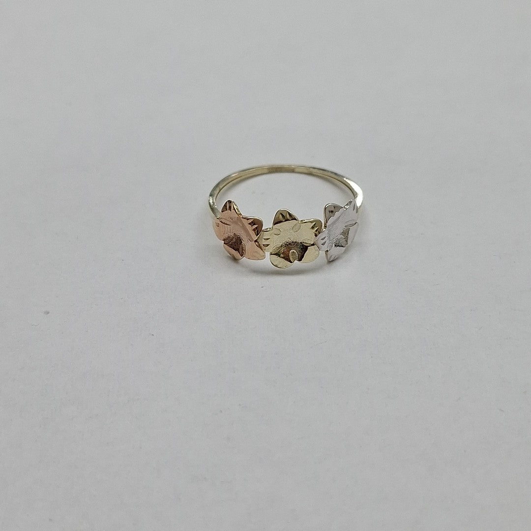 ANILLOS ANILLITO FIG FLORES 10K TALLA 7 1.2 GR (NUEVO)