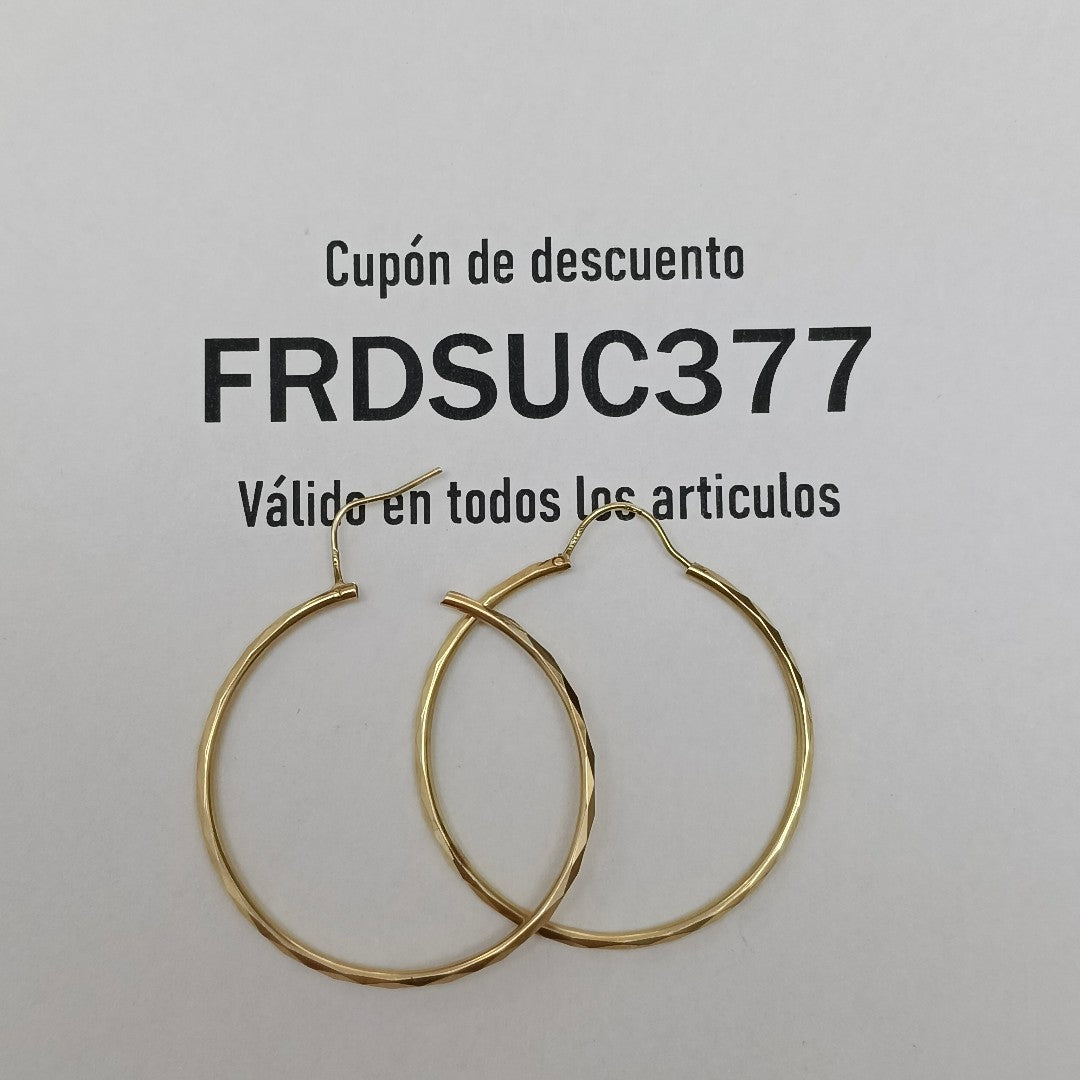 ARRACADAS PAR ORO 14 K 2.6 GRMS (SEMINUEVO)