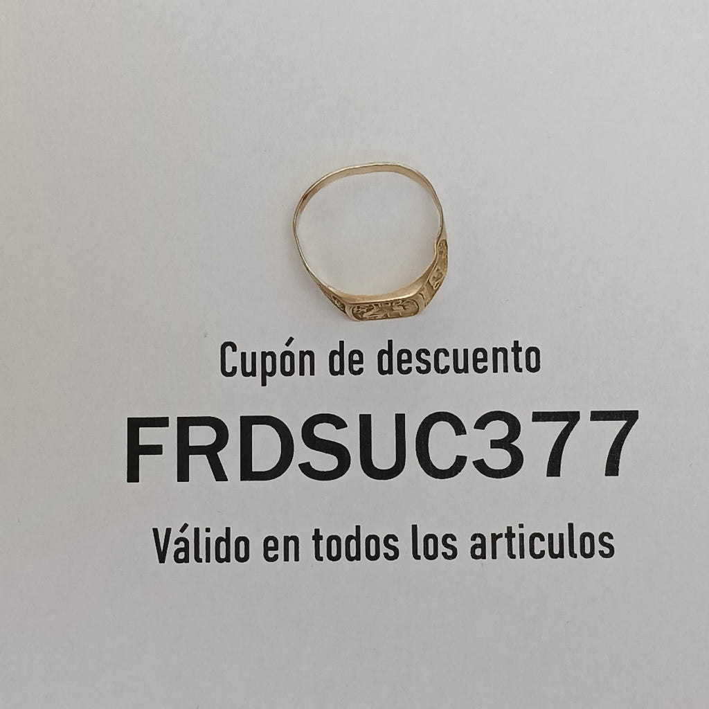 ANILLO DE GRADUACIÓN ORO 8 K 1.7 GRMS (SEMINUEVO)