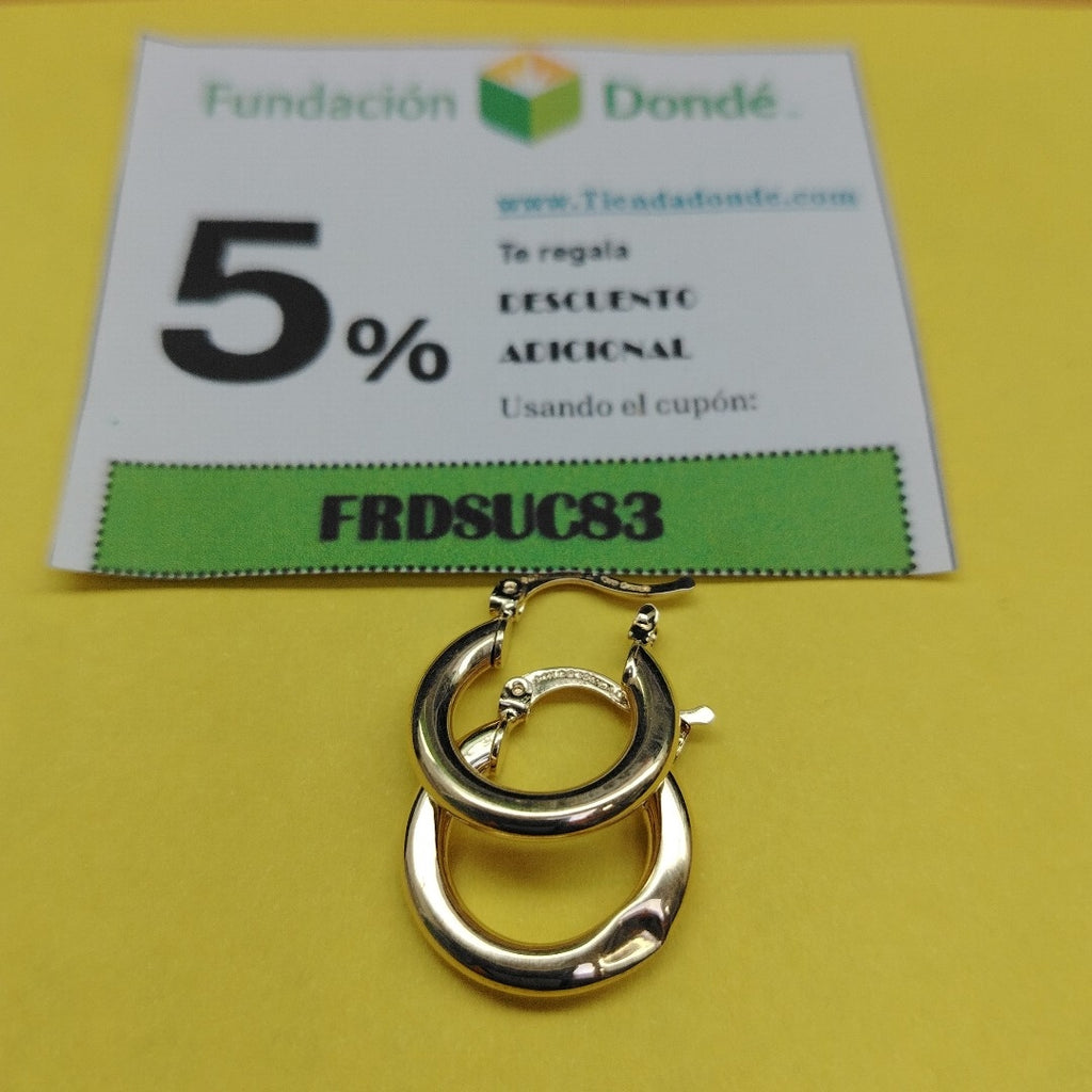 ARETES ARRACADAS 14K 1.6 GR (NUEVO)