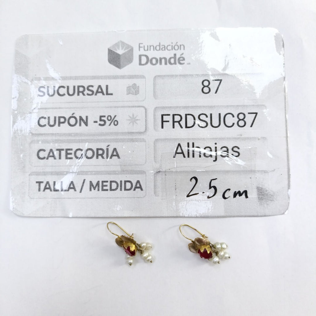 ARETES PAR ORO 8 K 2,50 GRMS (SEMINUEVO)
