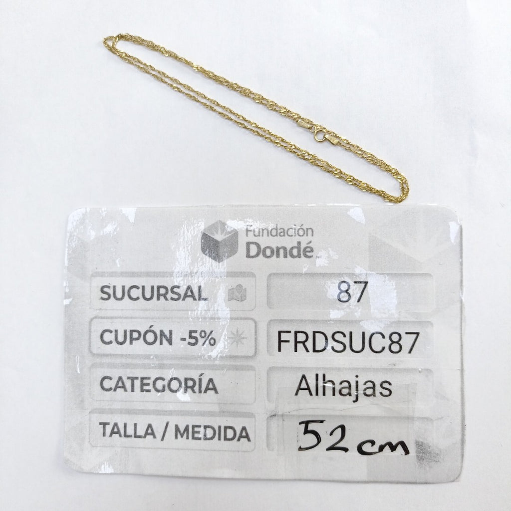 CADENA ORO 10 K 2,30 GRMS (SEMINUEVO)