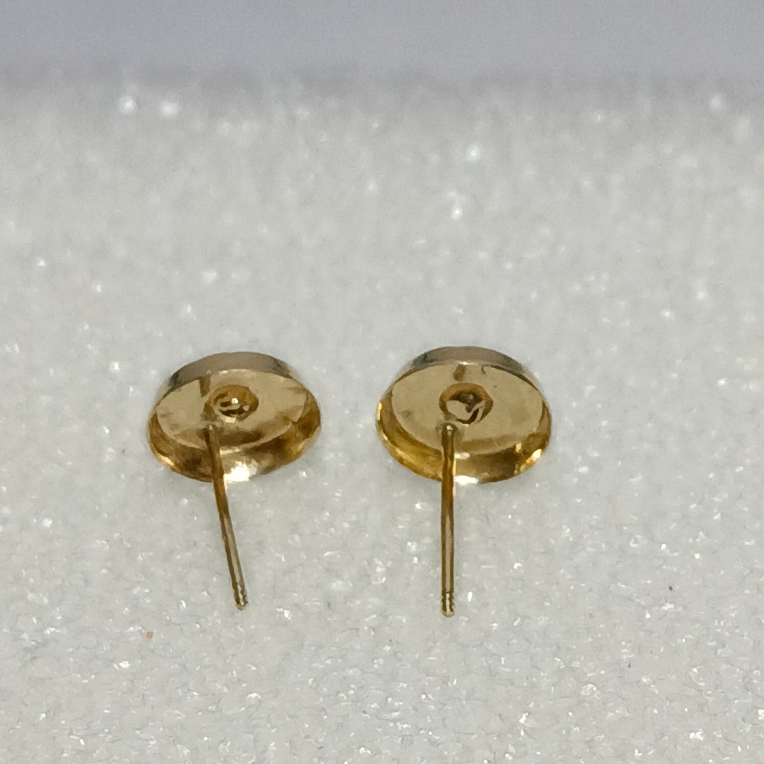 BROQUELES BROQUEL FIG BOTON C CIRCONIA 14K 0.2916 GR (NUEVO)