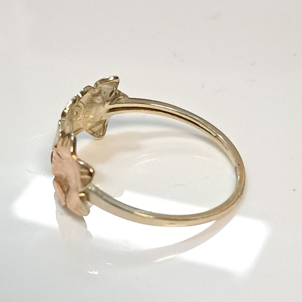 ANILLOS ANILLITO FIG FLORES 10K TALLA 7 1.2 GR (NUEVO)
