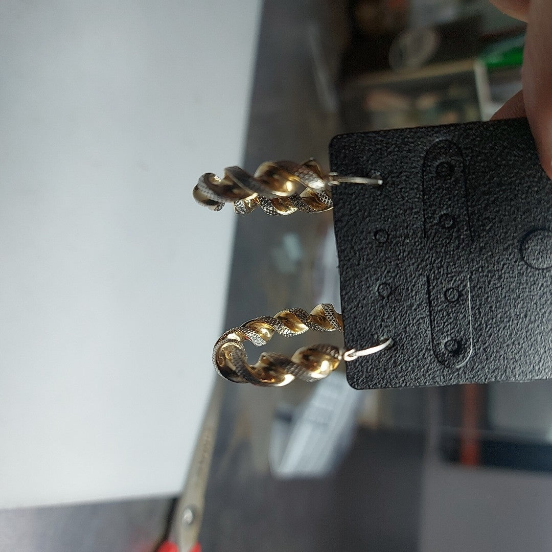 ARRACADAS PAR ORO 14 K 5,90 GRMS (SEMINUEVO)