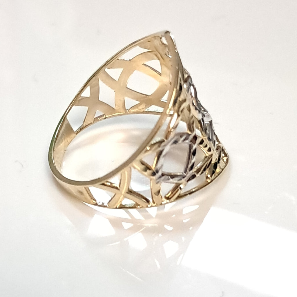 ANILLOS CON ESTRELLA CELTA 14K TALLA 6.5 2.2 GR (NUEVO)
