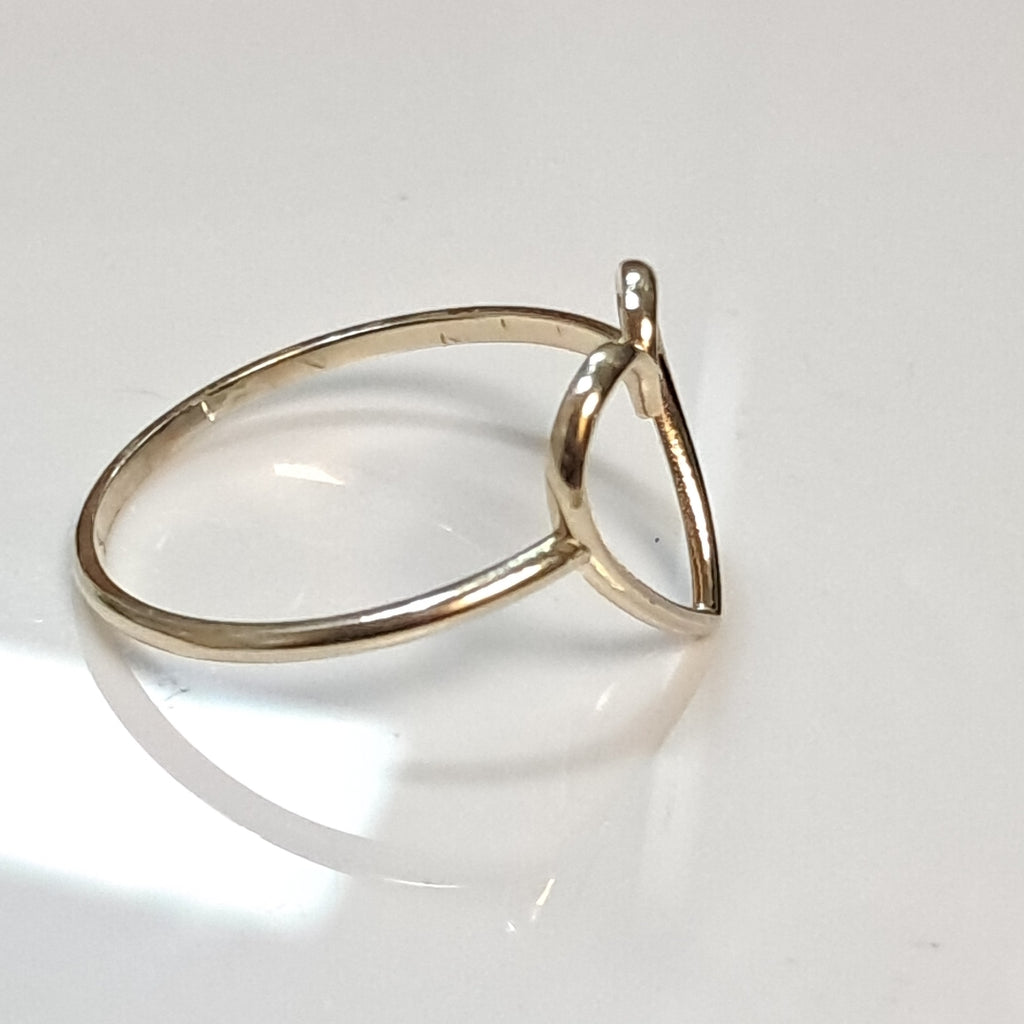 ANILLOS ANILLITO FIG CORAZON 10K TALLA 7 0.9 GR (NUEVO)