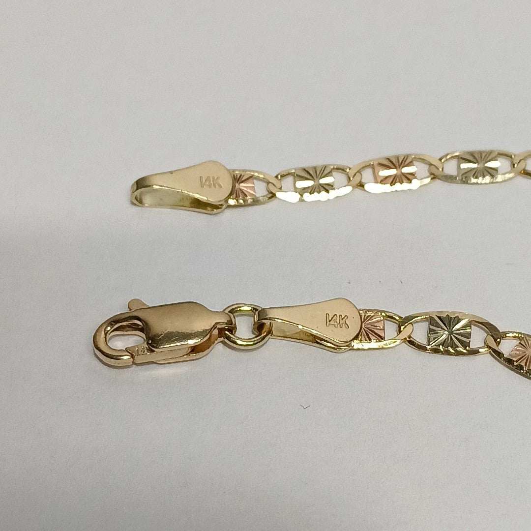 PULSERA GUCHI 14K 18 CM 2.9 GR (NUEVO)