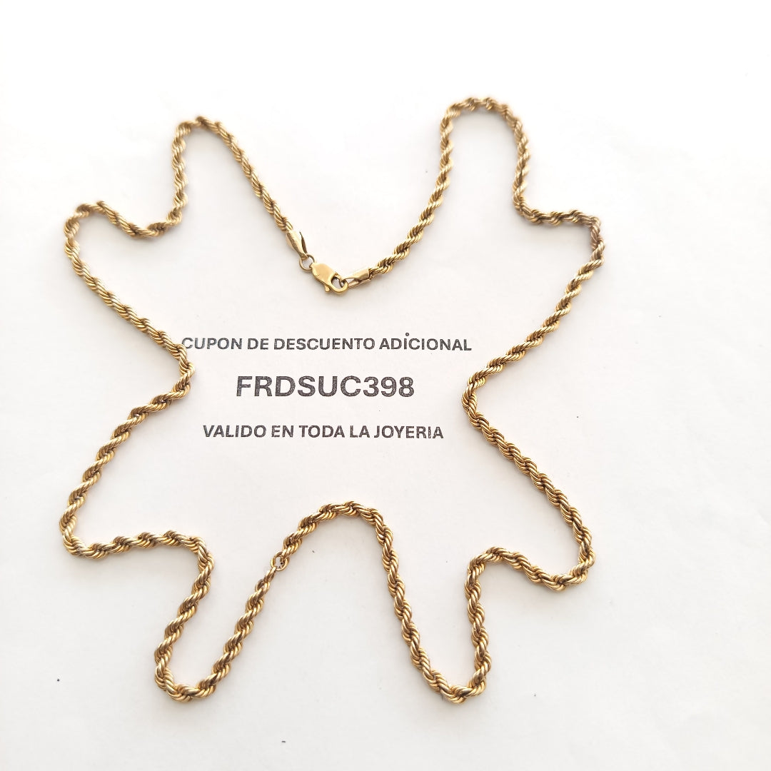 CADENA ORO 10 K 6.2 GRMS (SEMINUEVO)