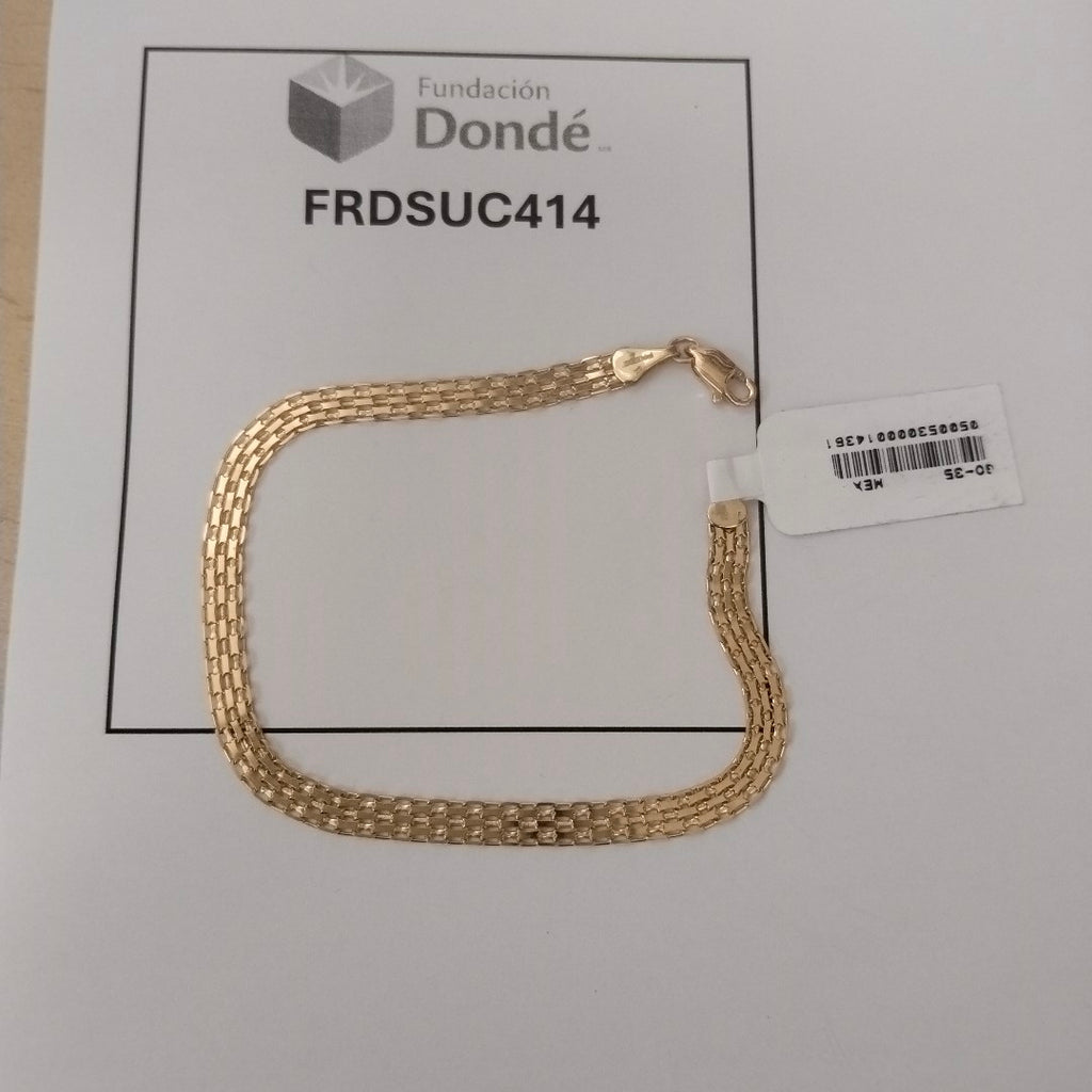 PULSERA ESPECIAL 10K 21 CM 4.4 GR (NUEVO)
