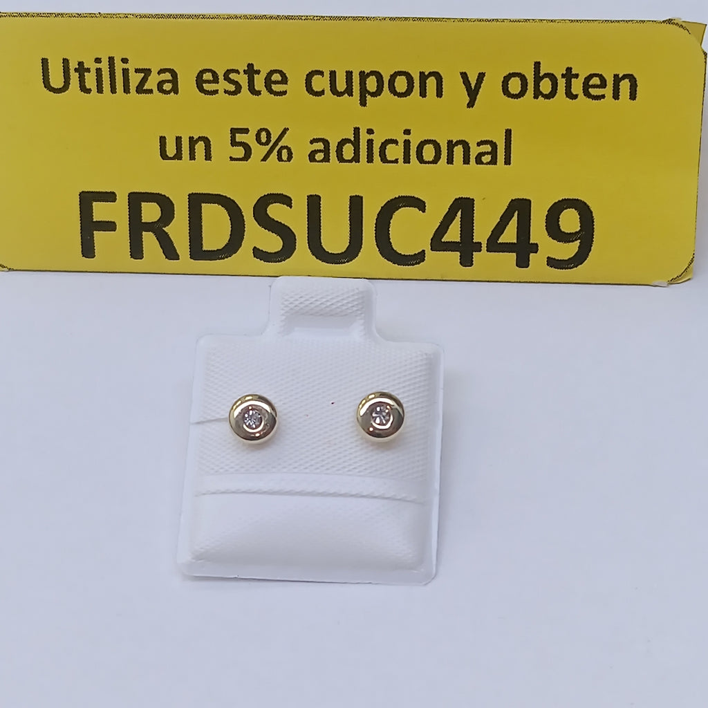 BROQUELES BROQUEL C CIRCONIA 14K 0.27 GR (NUEVO)