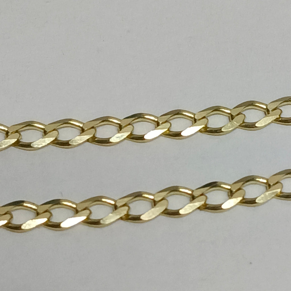 PULSERA TEJIDO BARBADA 14K 18 CM 3.5 GR (NUEVO)