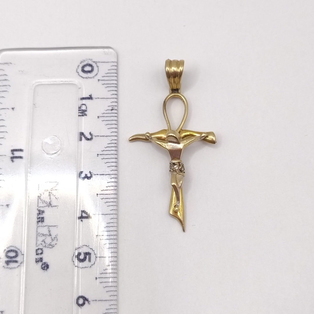 CRUCIFIJO ORO 14 K 2.6 GRMS (SEMINUEVO)
