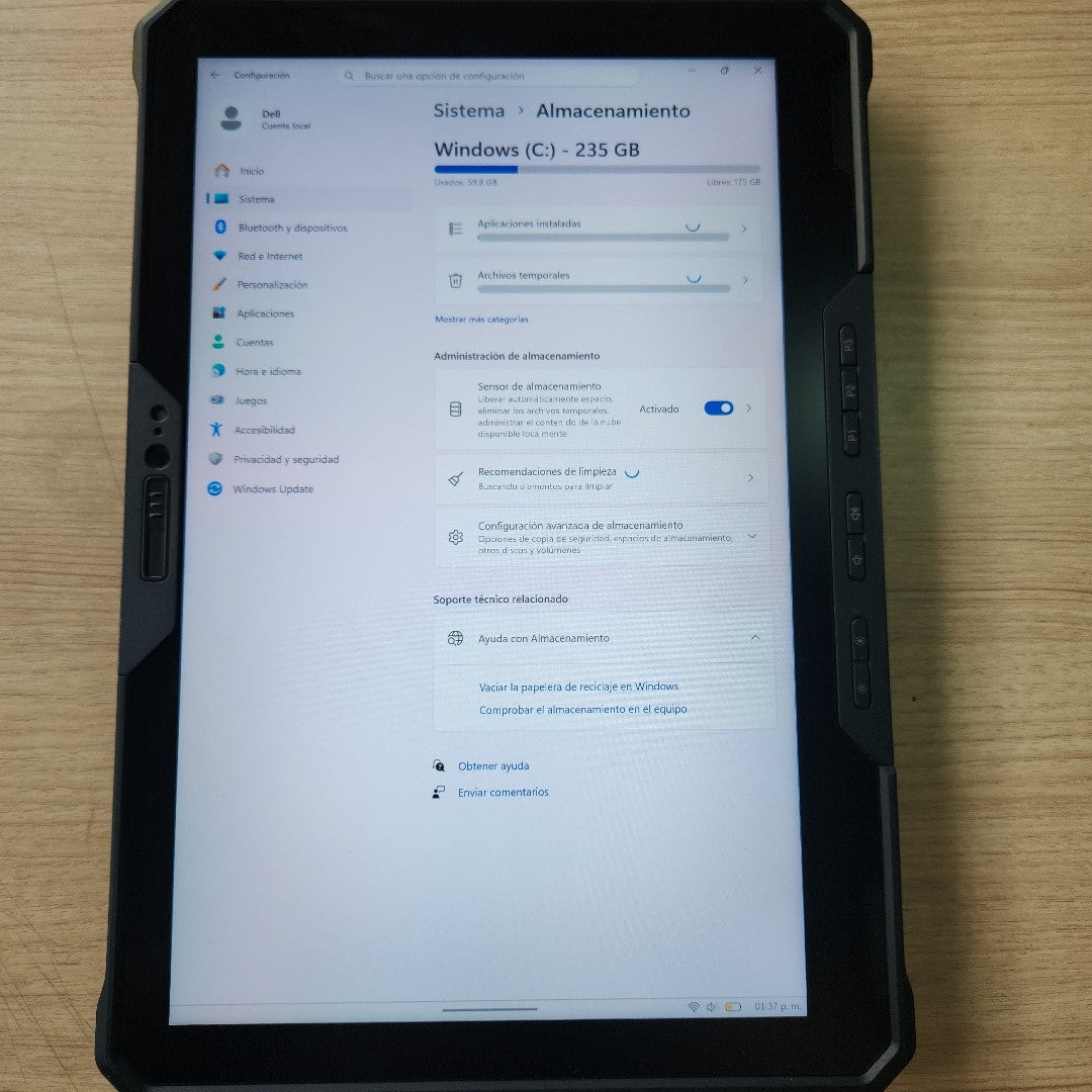 TABLETA DELL LATITUDE 7230 RUGGED EXTREME (2024) 256 GB SSD 16 GB RAM (SEMINUEVO)