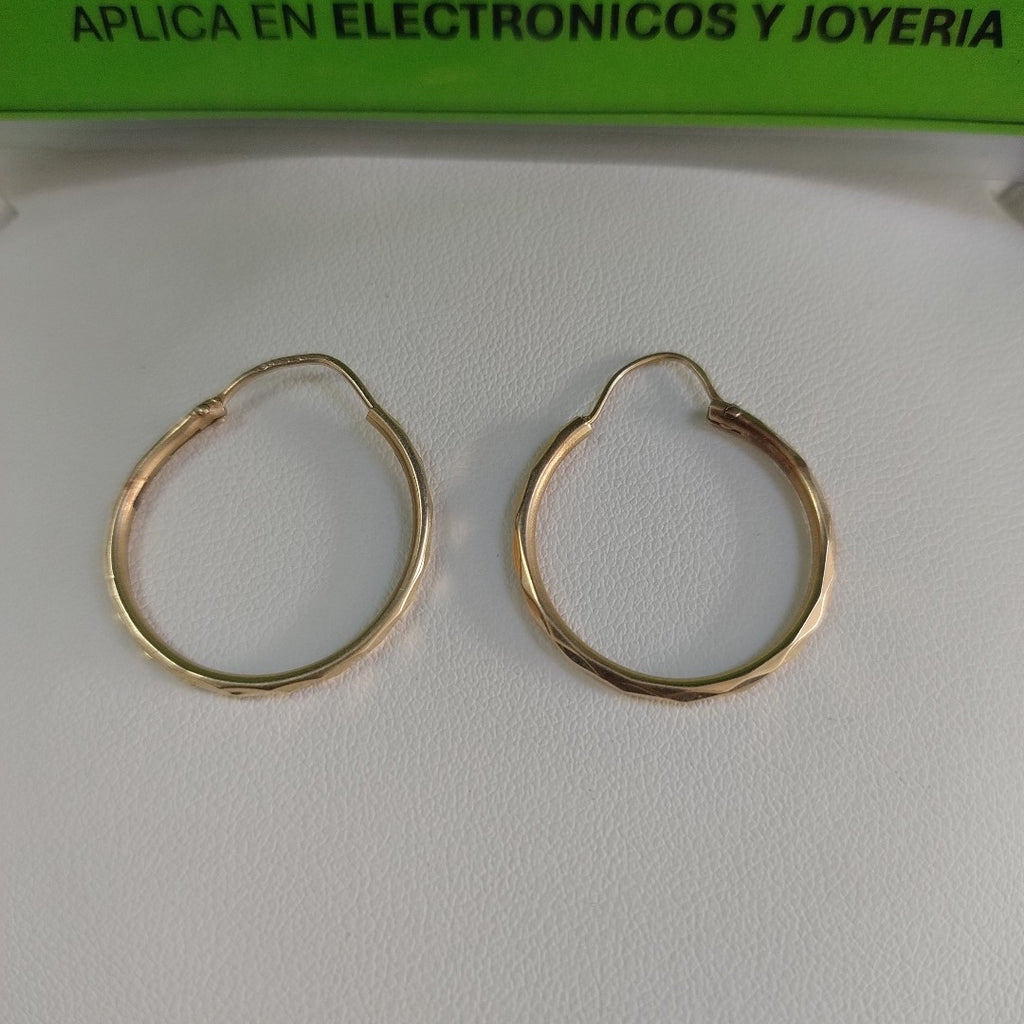 ARRACADAS PAR ORO 14 K 1.6 GRMS (SEMINUEVO)