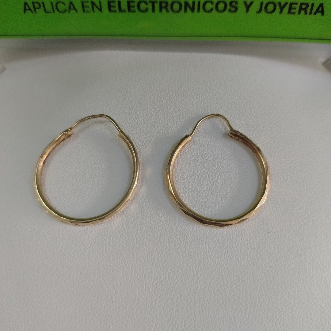 ARRACADAS PAR ORO 14 K 1.6 GRMS (SEMINUEVO)