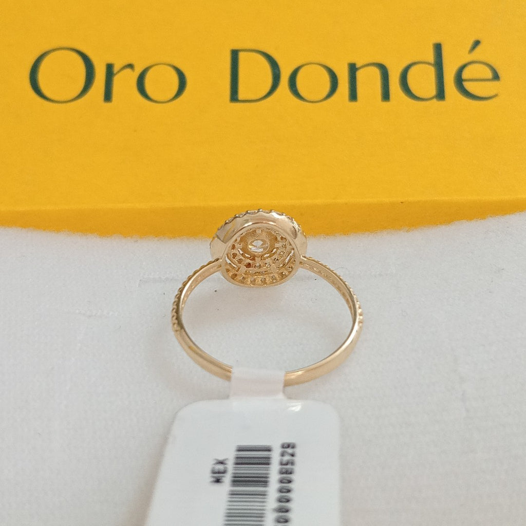 ANILLO ANILLITO C CIRCONIAS 14K 7 TALLA 1.9 GR (NUEVO)