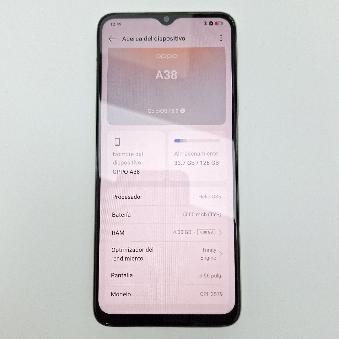 CELULAR OPPO A38 CPH2579 (2023) 128 GB 4 GB RAM (SEMINUEVO)