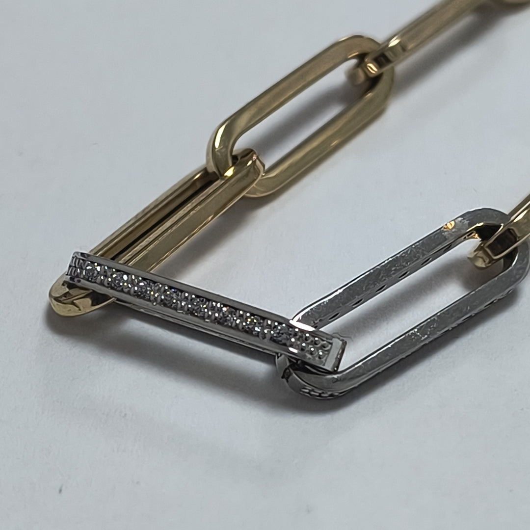 COLLAR ORO, ORO BLANCO 14 K 11.7 GRMS (SEMINUEVO)