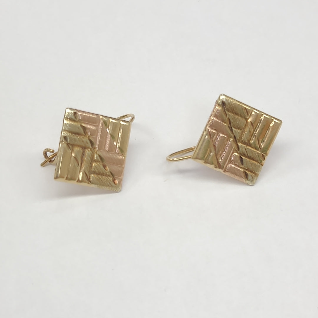 ARETES PAR ORO 14 K 1,90 GRMS (SEMINUEVO)