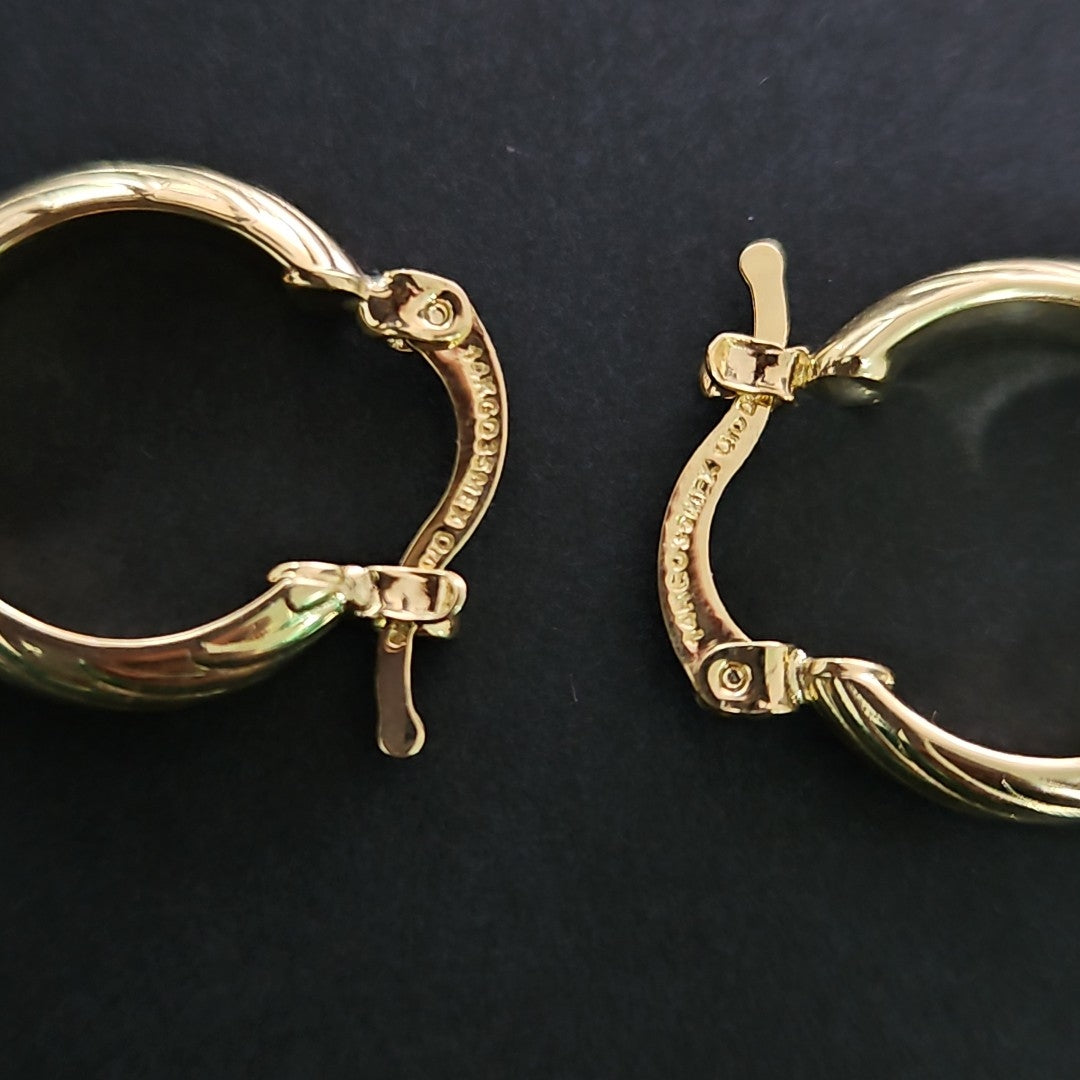 ARETES ARRACADA ASTRIADA 14K 1.7 GR (NUEVO)