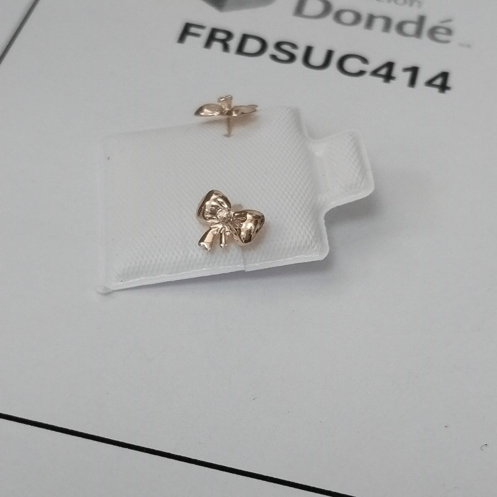 BROQUELES BROQUEL FIG MOÑO C CIRCONIA 14K 0.2441 GR (NUEVO)