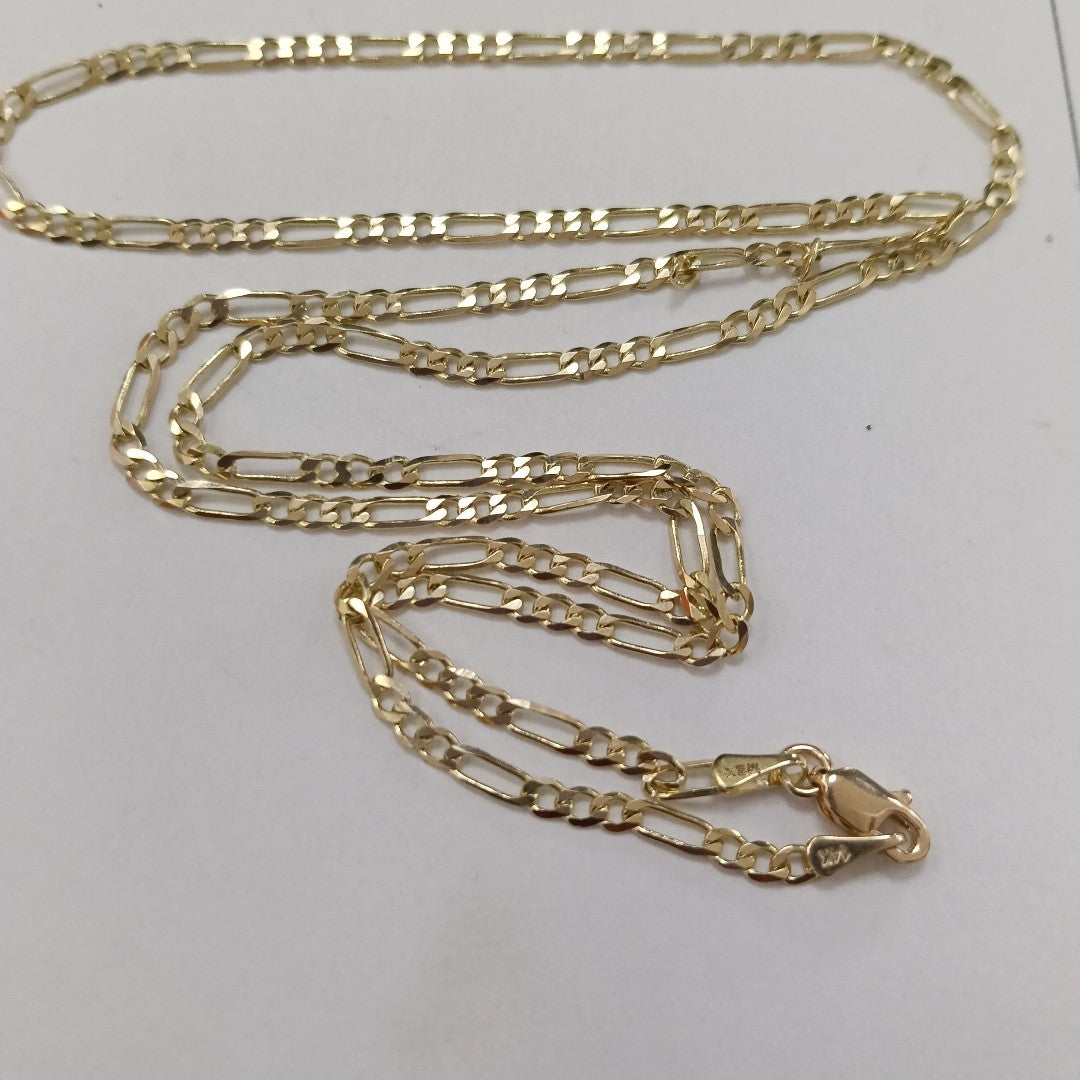 CADENA 3X1 14K 55 CM 5 GR (NUEVO)