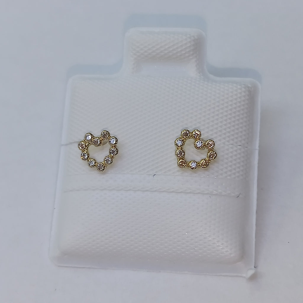 BROQUELES BROQUEL FIG CORAZON 14K 0.23 GR (NUEVO)