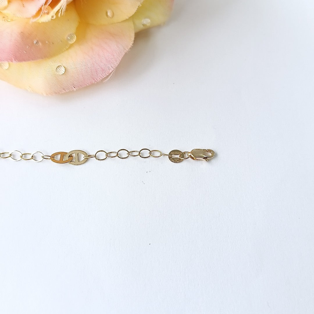 PULSERA ESPECIAL 14K 21 CM 1.8 GR (NUEVO)