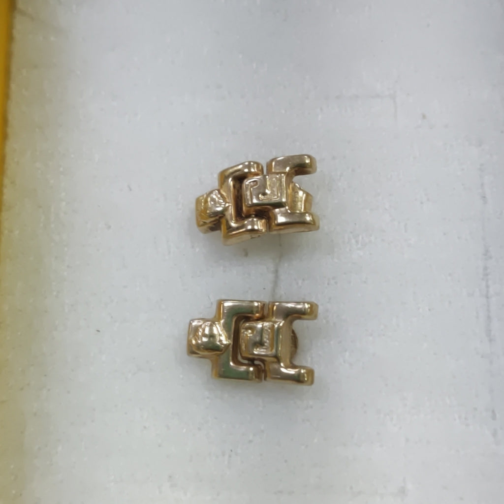 ARETES PAR ORO 14 K 1.6 GRMS (SEMINUEVO)