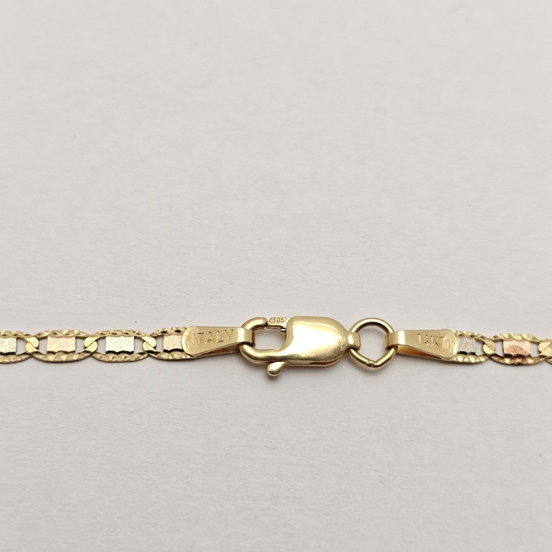 CADENA ORO COMBINADO 14 K 2,70 GRMS (SEMINUEVO)