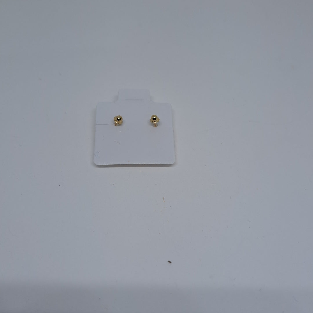BROQUELES BROQUEL FIG SONRISA ESMALTE AMARILLO 14K 0.2074 GR (NUEVO)