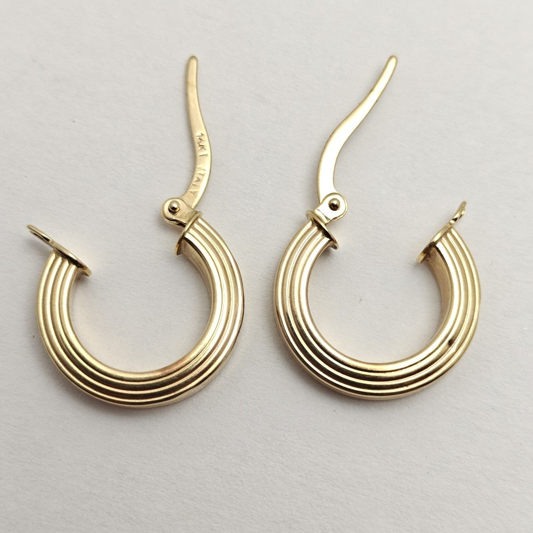 ARRACADAS PAR ORO 14 K 1,30 GRMS (SEMINUEVO)
